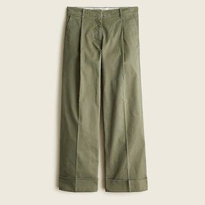 NWT J. Crew Wide-leg Pleated Chino Pant